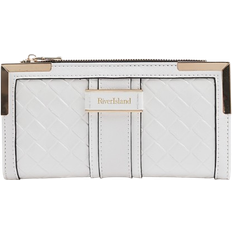 River Island Embossed Weave Purse - White