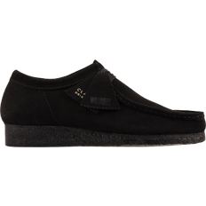 Laced - Men Low Shoes Clarks Wallabee M - Black Suede