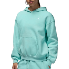 Nike Jordan Brooklyn Fleece Women's Pullover Hoodie - Light Dew/White