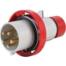 Pro Power 32A, 415V, Cable Mount CEE Plug, 3P N E, Red, IP67