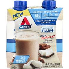 Atkins Protein Shake Creamy Chocolate Coconut 325ml 4-pack