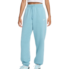 Nike Sportswear Phoenix Fleece Women's High Waisted Oversized Tracksuit Bottoms - Denim Turquoise/Sail