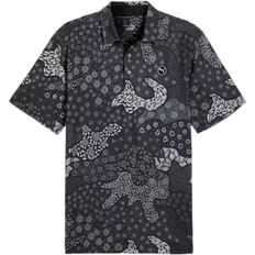 Puma Bloom Camo Golf Polo - Black