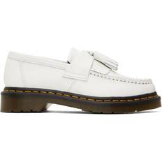 Dr. Martens Adrian Yellow Stitch Leather Tassel - White