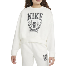 Nike Older Kid's Sportswear Fleece Sweatshirt - Sail (FZ4722-133)