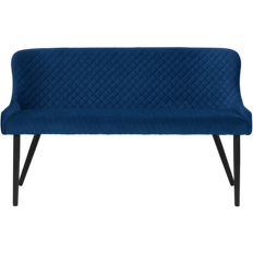 Julian Bowen Luxe Blue Settee Bench 143x81cm