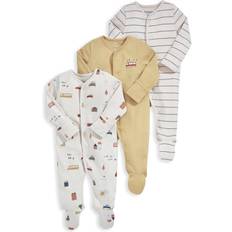 Mamas & Papas Transport Sleepsuits 3-pack - Yellow (S79FF1PB0)