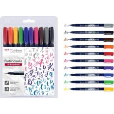 Tombow Fudenosuke Hard Tip 10-pack