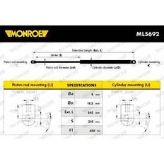 Cars Door Lock Actuators Monroe ML5692 Boot-Cargo Area