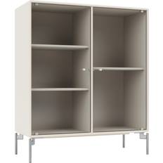 Montana Ripple II Vitrinenschrank 69.6 x 82.2 x 30 cm Oat-Beine Chrome Schrank