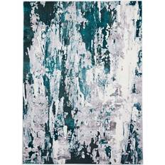 Think Rugs Faded Distressed Silver, Green, Grey 160x220cm