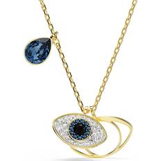 Swarovski Gold Plated Charms & Pendants Swarovski Symbolica pendant, Evil eye, Blue, Gold-tone plated