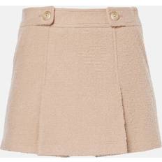 Beige - Short Skirts Tom Ford Wool and silk-blend bouclÃ miniskirt beige (UK 16)