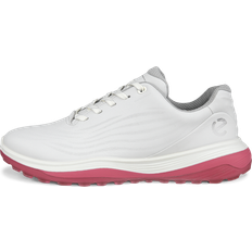 Pink Golf Shoes ecco LT1 Women's Golf Shoe, White/Pink, Spikeless