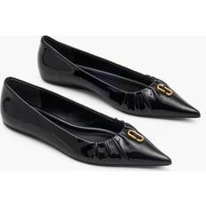 Silver - Women Ballerinas Marc Jacobs The Pointy Toe Ballerina Black