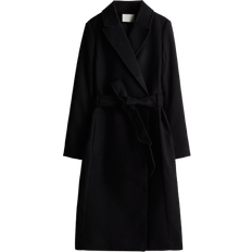 H&M Tie Belt Coat - Black