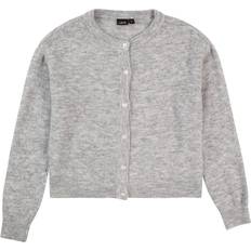 Name It Long Sleeve Knitted Cardigan - Light Gray Melange