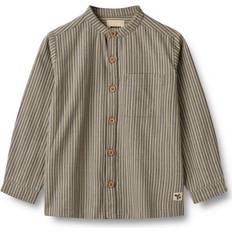 Wheat Shirts Wheat Kids' Willum Stripe Shirt, Blue Stripe