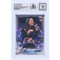 Topps Zelina Vega WWE Autographed 2018 Then Now Forever #187 Beckett Fanatics Witnessed Authenticated Rookie Card