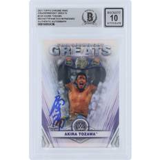 Topps Akira Tozawa WWE Autographed 2021 Chrome Cruiserweight Greats #CG-1 Beckett Fanatics Witnessed Authenticated Card