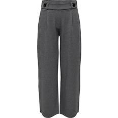 JdY Geggo Wide Leg Pant - Medium Grey Melange