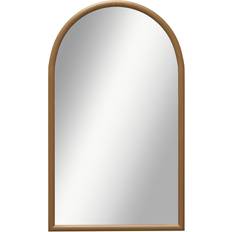 Homcom Arched Dark Brown/Silver Wall Mirror 65x110cm