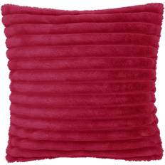 Catherine Lansfield Cosy Ribbed Faux Fur Complete Decoration Pillows Pink (45x45cm)