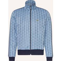 Lacoste Blue - Men Outerwear Lacoste Monogram Track Jacket - Hellblau