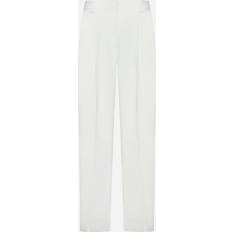 Toteme Silk and Cotton Trousers - Meringue