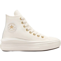 Converse Big Kid's Chuck Taylor All Star Move Tonal Canvas - Egret/Metallic Light Gold