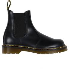 Dr. Martens Chelsea Boots Dr. Martens 2976 Yellow Stitch Smooth Leather Chelsea Boots - Black