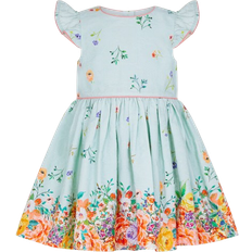 Monsoon Baby Jacquard Floral Dress - Blue (1000233088)