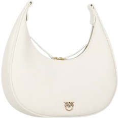 Pinko Brioche Hobo Classic Handbag - Ecru