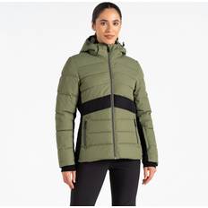 Skiing Jackets Dare 2b Women's Breathable Glacial Jacket Olivine Green Black