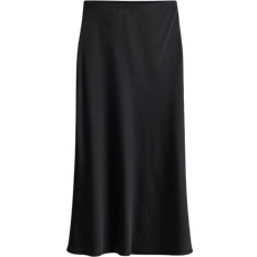 S - Women Skirts H&M Midi Skirt - Black