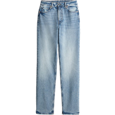 H&M Slim Straight High Jeans - Light Denim Blue