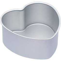 KitchenCraft Master Class Silver Cake Pan Heart Ø 15cm Tin 15 cm