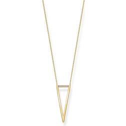 Thomas Sabo Glam & Soul Triangle Necklace - Gold/Diamonds