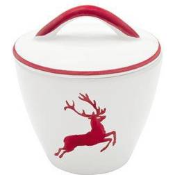 Gmundner Deer Ruby Sugar bowl 9cm