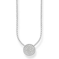 Thomas Sabo Sparkling Circles Necklace - Silver/White