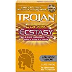 Trojan Ultra Ribbed Ecstasy 10-pack