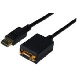 MicroConnect VGA - DisplayPort M-F 0.2m