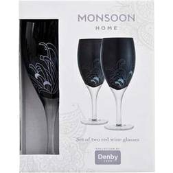 Denby Monsoon Chrysanthemum Red Wine Glass 47.5cl 2pcs
