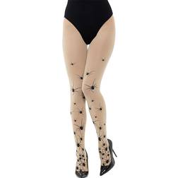 Smiffys Opaque Tights with Spiders