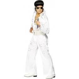 Smiffys Elvis Costume with Jewels White