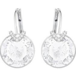 Swarovski Bella V Pierced Earrings - Silver/Transparent