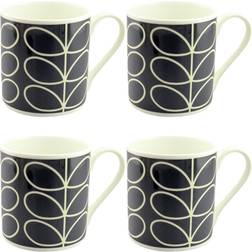 Orla Kiely Linear Stem Mug 40cl 4pcs