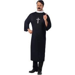 Smiffys Priest Costume Black