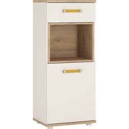 Furniture To Go 4Kids 1 Door 1 Drawer Narrow Cabinet with Handles
