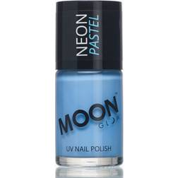 Moon Glow Neon UV Nail Varnish Pastel UV Blue 15ml